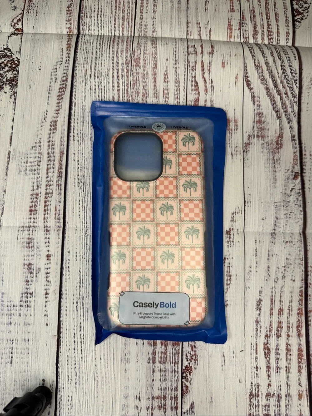 Casely Pink Palm Checker iPhone 16 Pro Max Case